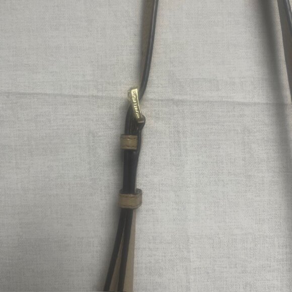 Michael Kors Bedford Tan Leather Flap Crossbody Bag - Adjustable Shoulder Strap - Picture 6 of 16